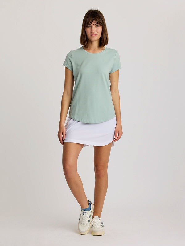 Women's Bamboo Current Tee: Ocean Mist