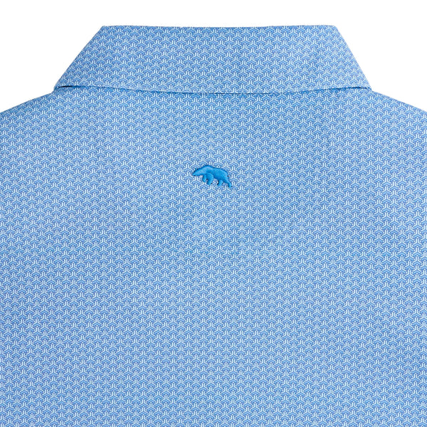 Bonnie Printed Performance Polo - Riviera