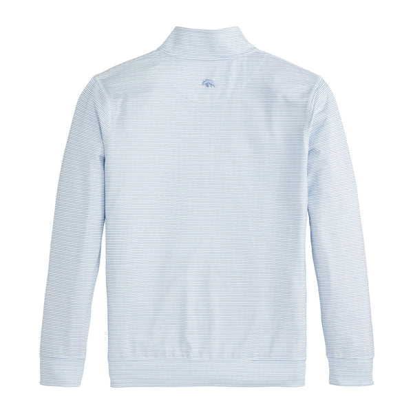Lake Stripe Printed Performance 1/4 Zip - Clearwater