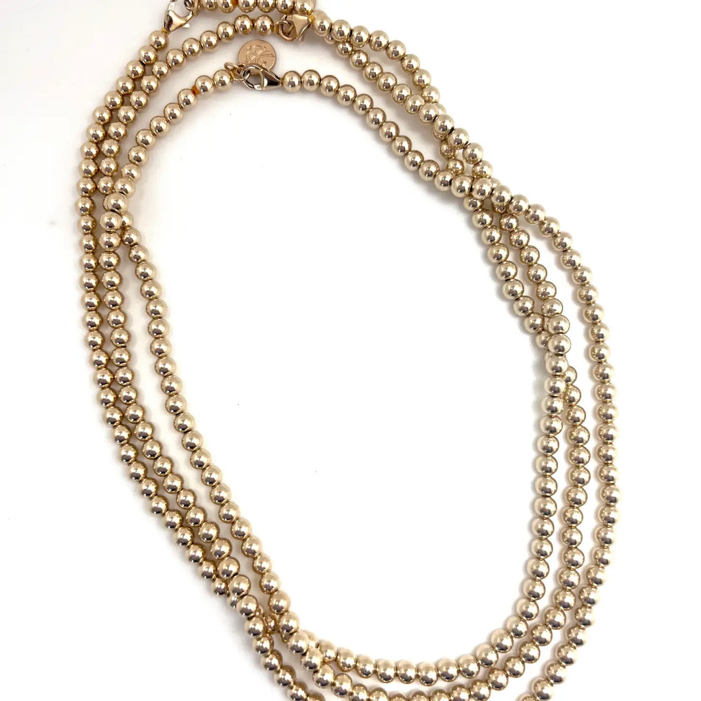 Gold Beaded Necklace