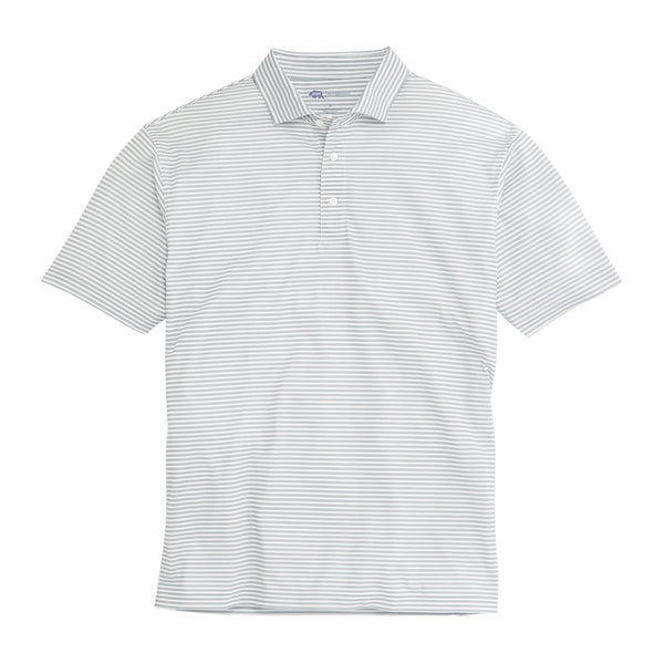 Pairing Stripe Performance Pique Polo: Dark Forest
