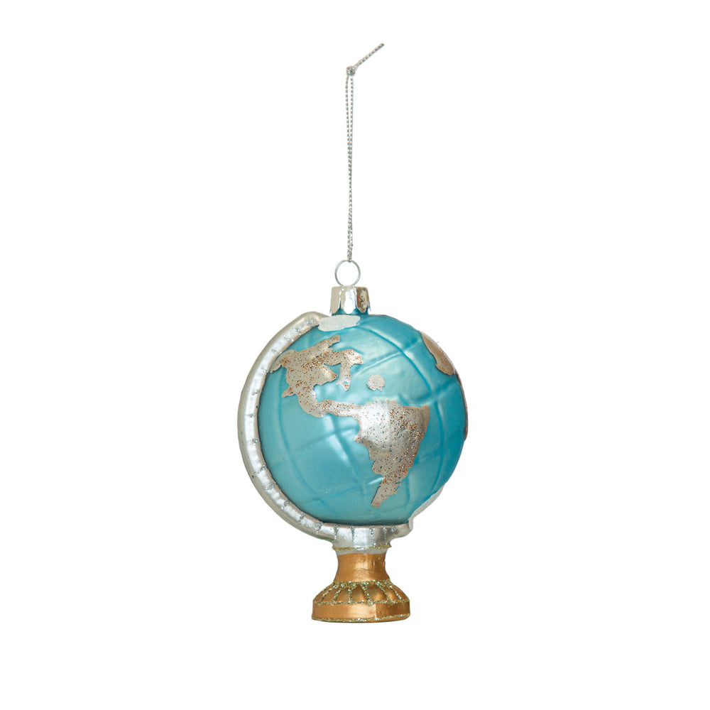 Hand-Painted Glass Globe Ornament