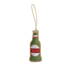 Fabric Beer Bottle Ornament