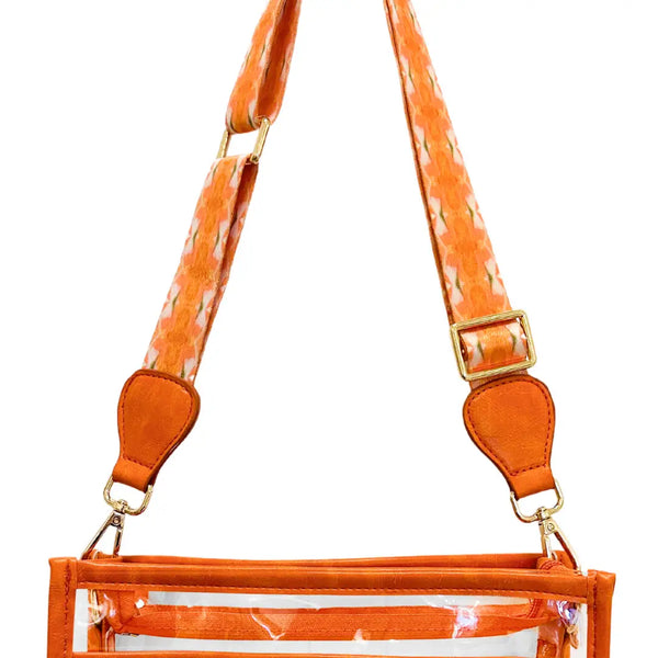 Pieces X Laura Park, Orange Blossom Stadium Bag