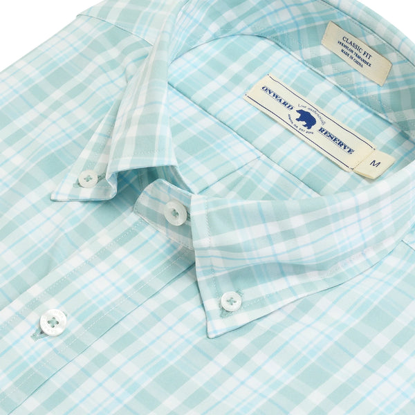 Norman Classic Fit Performance Button Down - Cloud