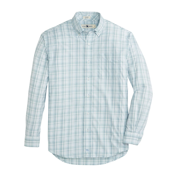 Norman Classic Fit Performance Button Down - Cloud