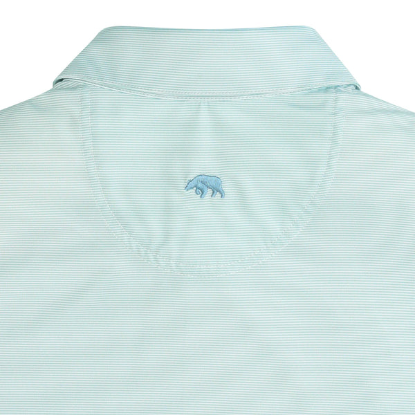 Hairline Stripe Performance Polo - Cloud