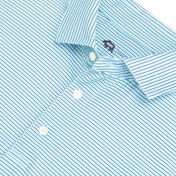 Birdie Stripe Performance Polo - Dutch Canal