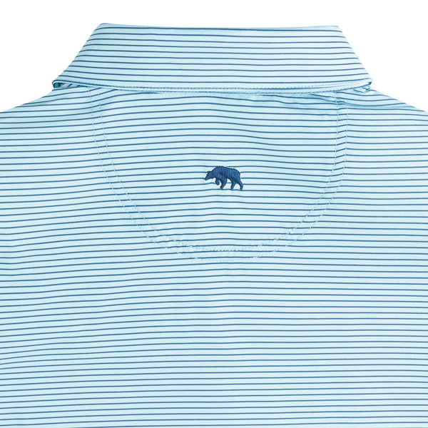 Birdie Stripe Performance Polo - Dutch Canal