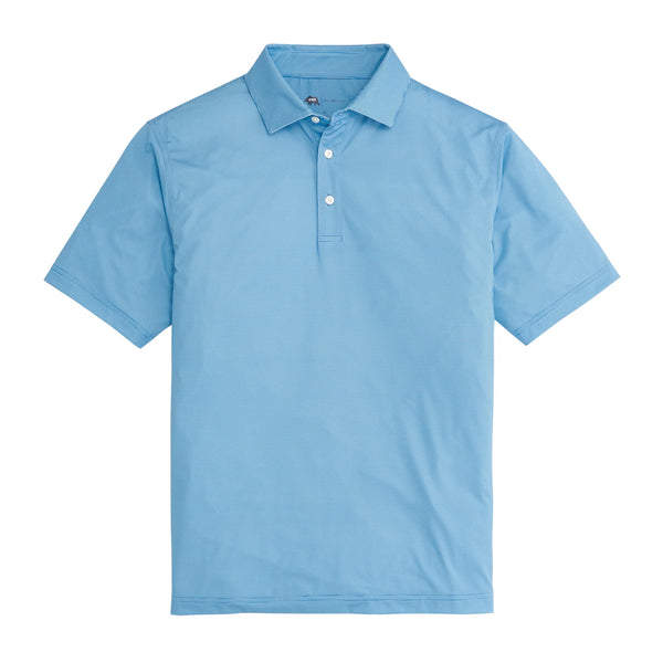 Hairline Stripe Performance Polo - Riviera