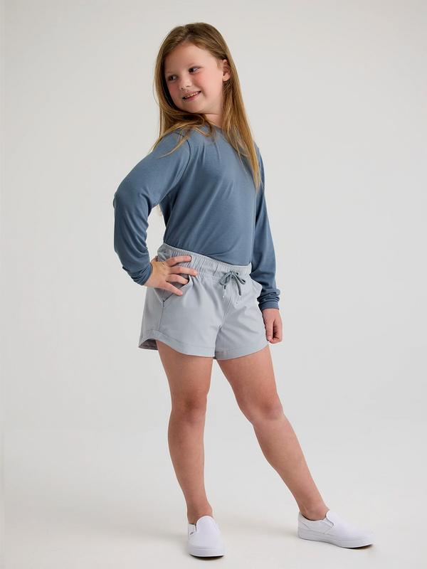 Youth Bamboo Shade Long Sleeve: Slate Blue