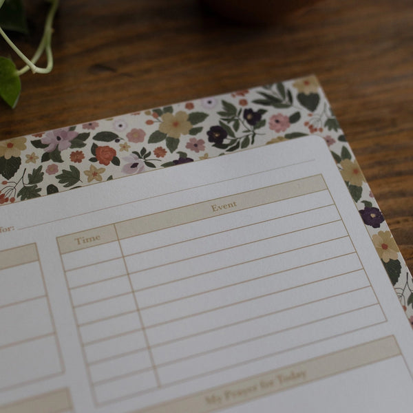 Day By Day Magnolia Floral Notepad | 50 Pages