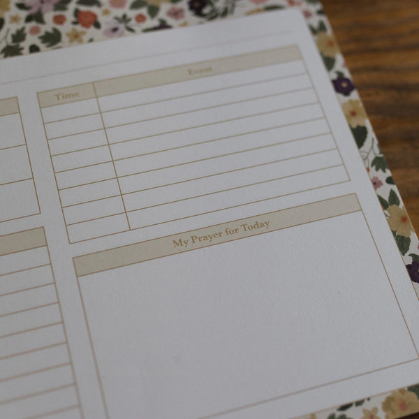 Day By Day Magnolia Floral Notepad | 50 Pages