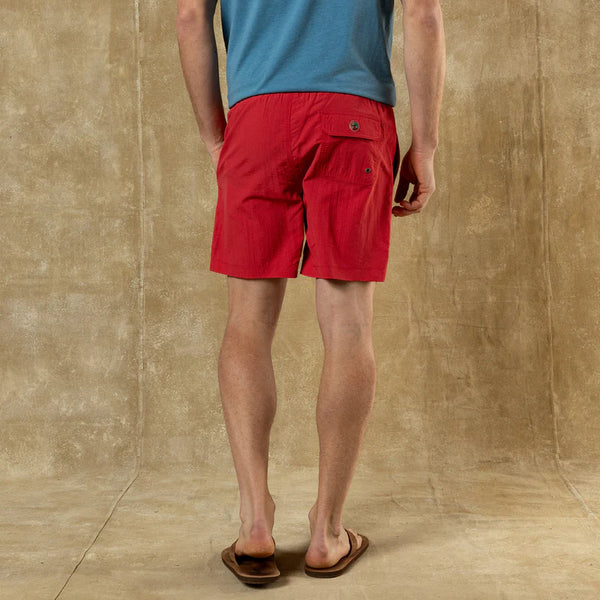 6" Sailport Swim Short - Classic Red