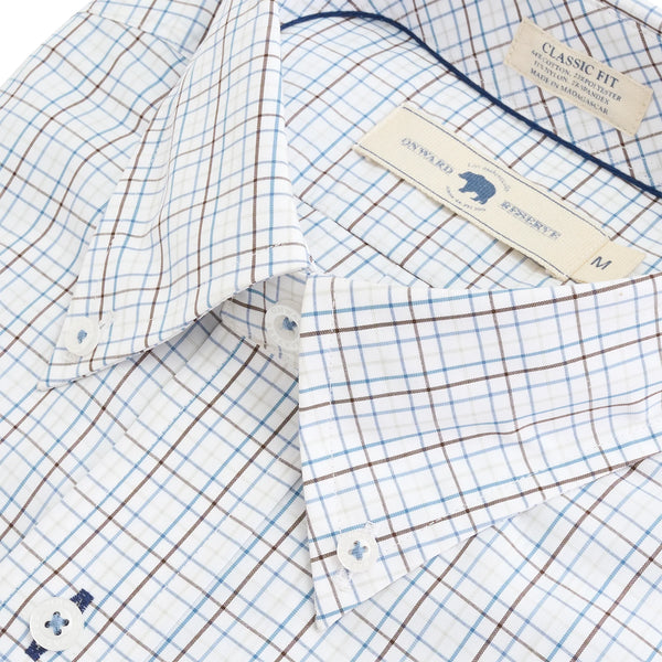 Bradley Classic Fit Quad Button Down - Chicory Coffee