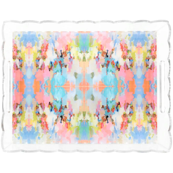 Brooks Avenue Scalloped Tray Large