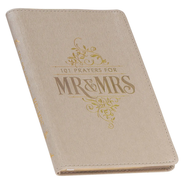 Gift Book 101 Prayers For Mr. & Mrs. Faux Leather