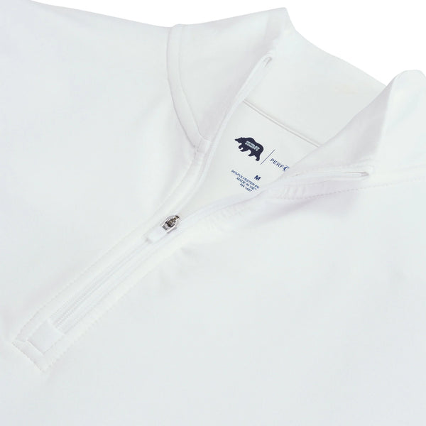 Flow 1/4 Zip Pullover White