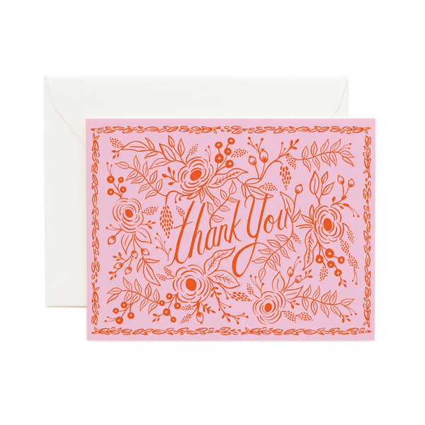 Boxed Set of Rosé Thank You Cards