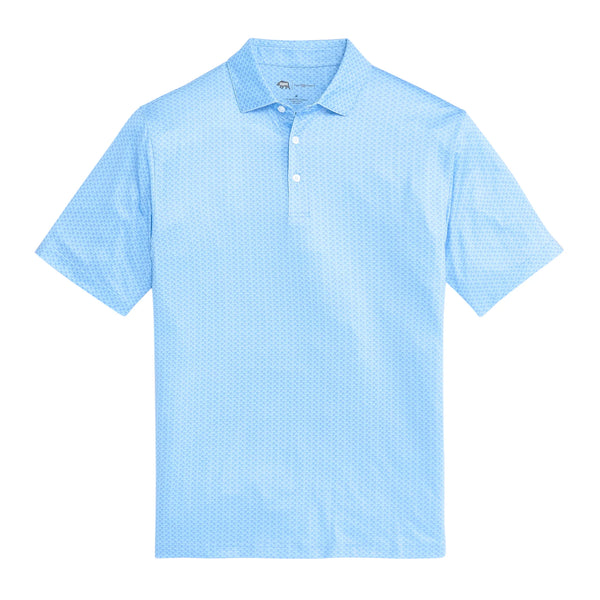 Beadhead Printed Performance Polo - Endless Sky