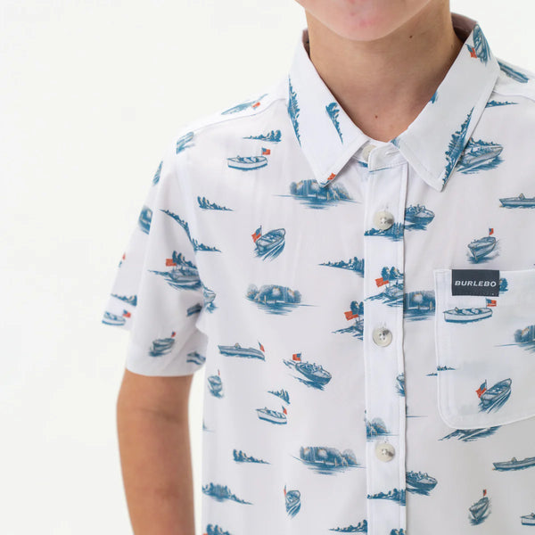 Youth Performance Button Up - Lake Weekend