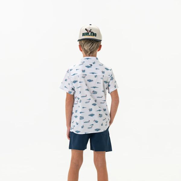 Youth Performance Button Up - Lake Weekend