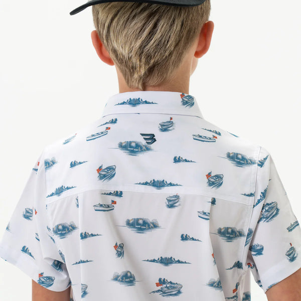 Youth Performance Button Up - Lake Weekend