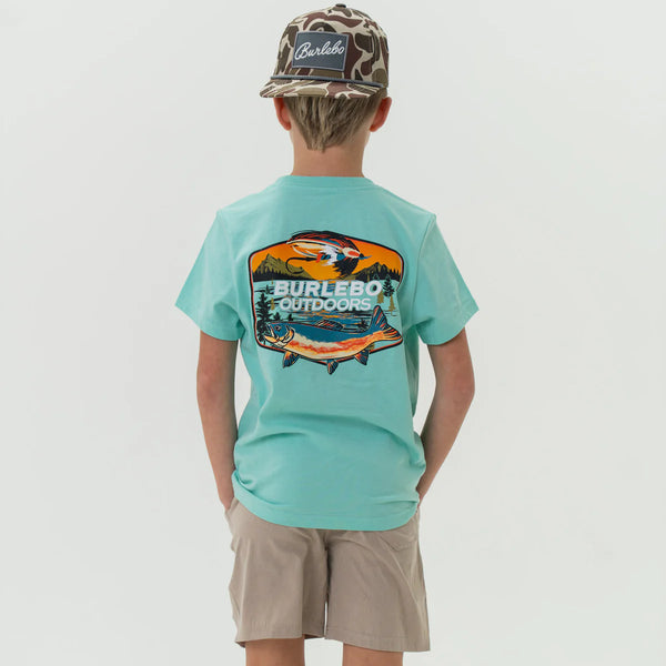 Youth Tee - Burlebo Outdoors Angler - Island Reef