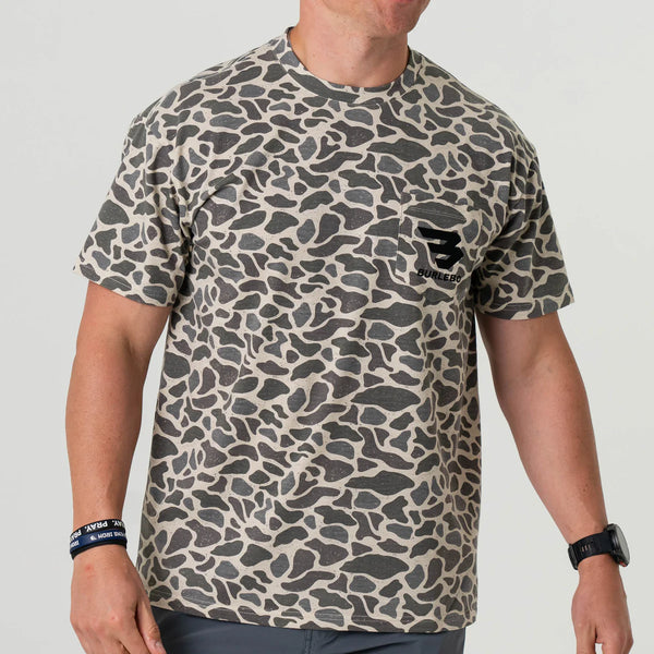 SS - Classic Deer Camo - Flying B Pocket Tee