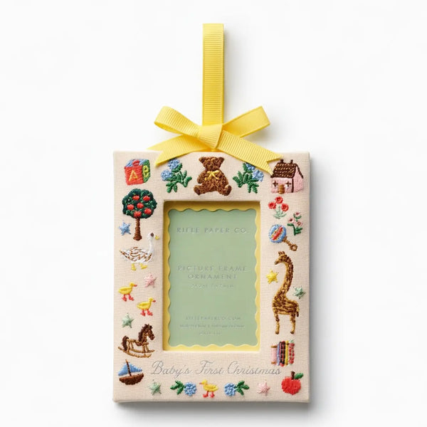 Baby's First Christmas Picture Frame Ornament