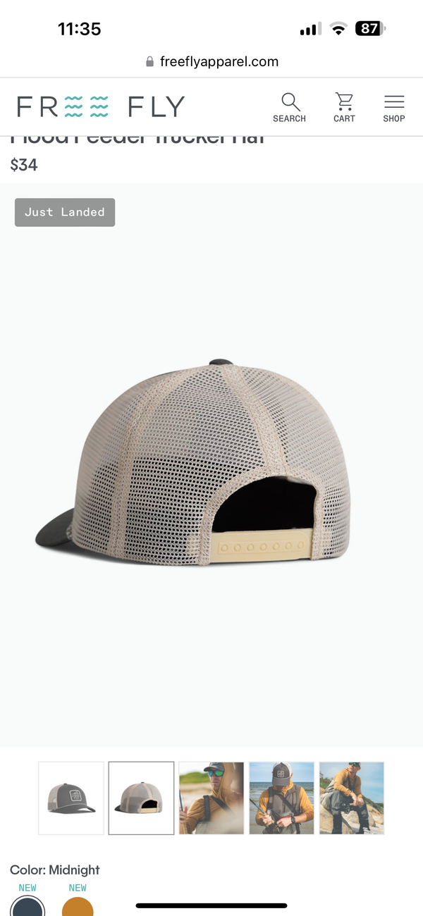 Flood Feeder Trucker Hat: Midnight