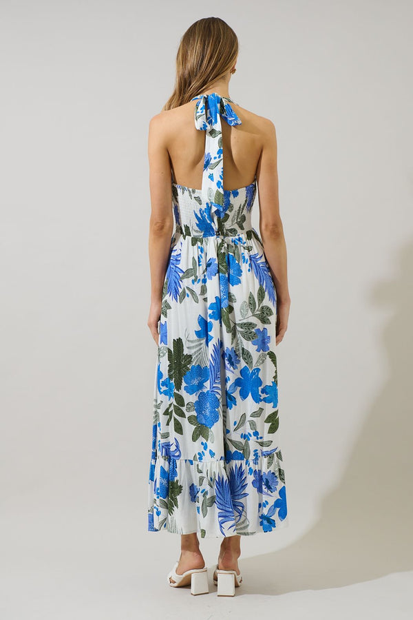 Zurie Floral Niam Smocked Midi Dress