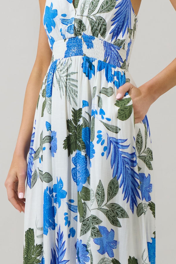 Zurie Floral Niam Smocked Midi Dress