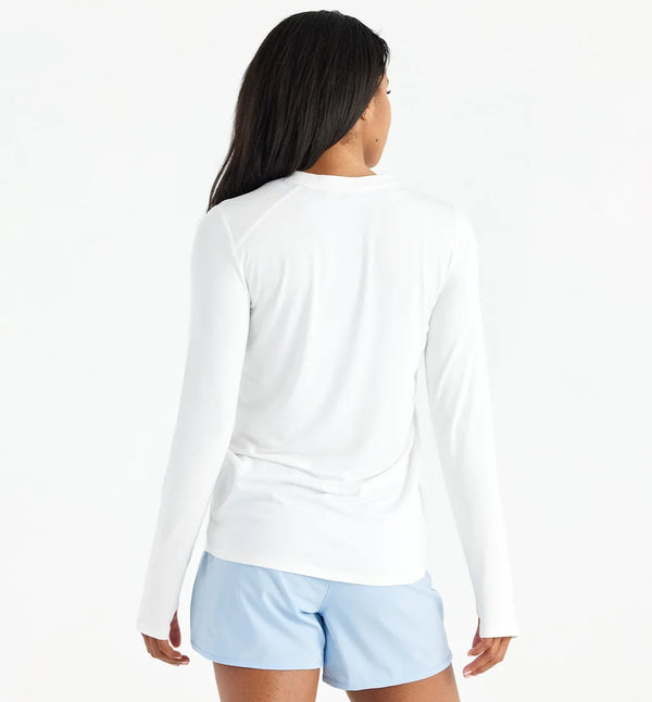 Women's Bamboo Shade Long Sleeve II - Bright white