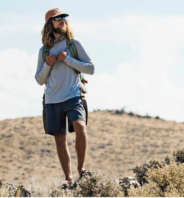 Men's Breeze Short – 8" Blue Fog