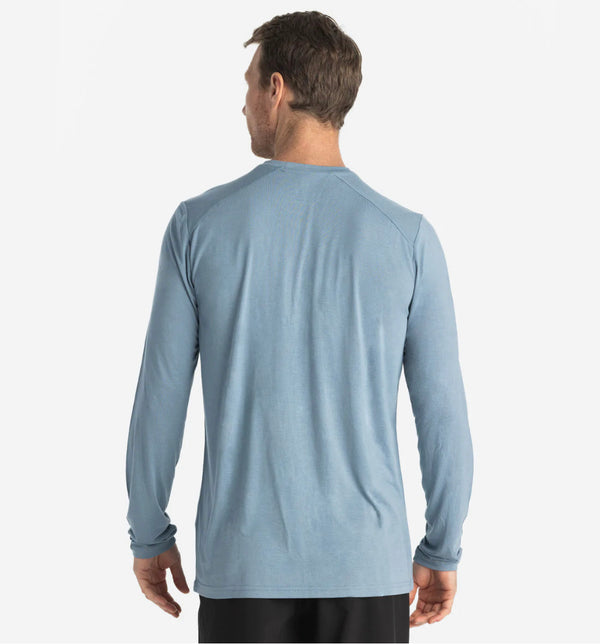 Men's Bamboo Lightweight Long Sleeve - Blue Fog
