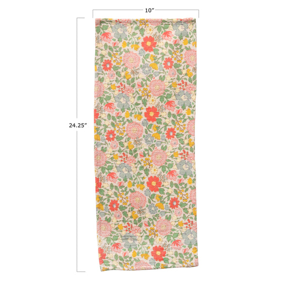 Woven Cotton Printed Burp Cloth, 4 Styles