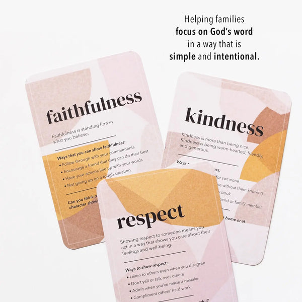 Childhood Prayer Cards | Bible Verse Cards for Kids