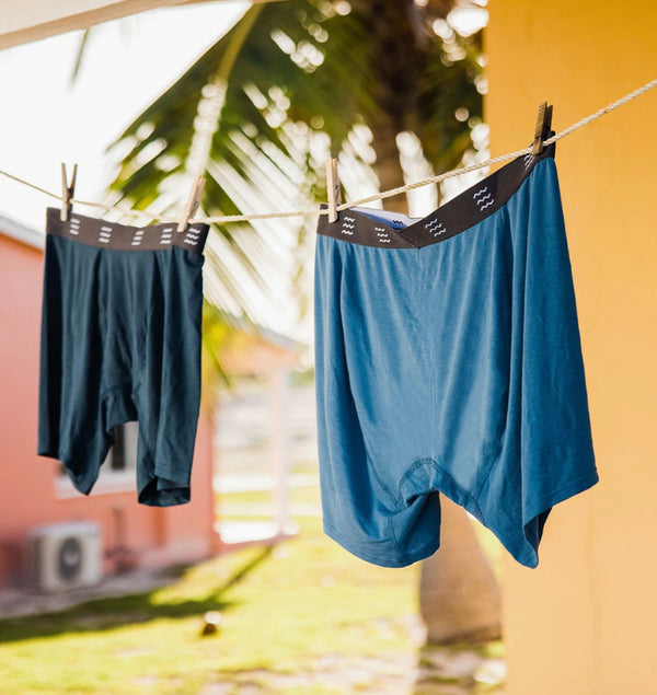 Men's Bamboo Motion Boxer Brief - Ocean Mist