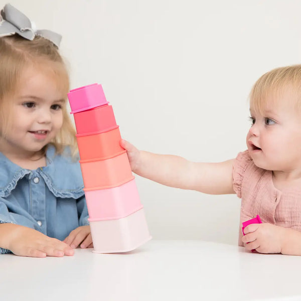Jeweled Pink Happy Stacks