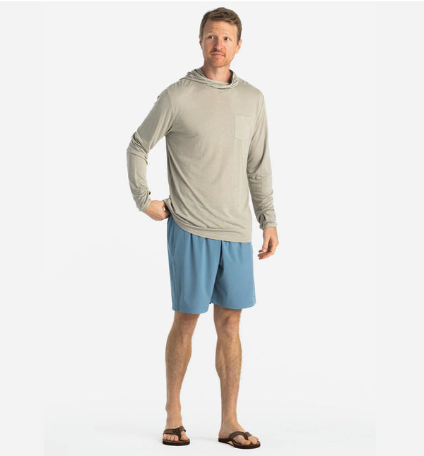 Men's Breeze Short – 8" Blue Fog