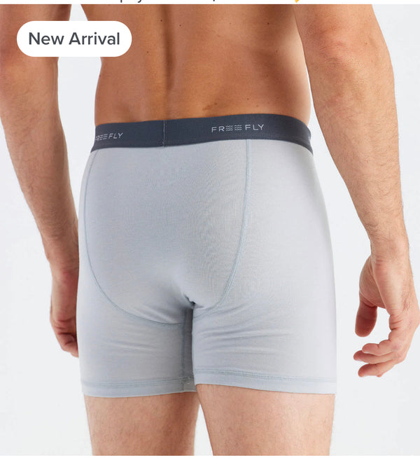 Men's Bamboo Clearwater Boxer Brief - Aspen Grey