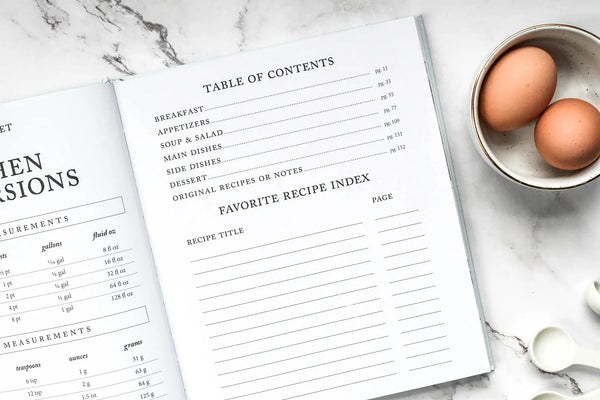 Family Recipe Book & Keepsake Journal | Blank Cookbook
