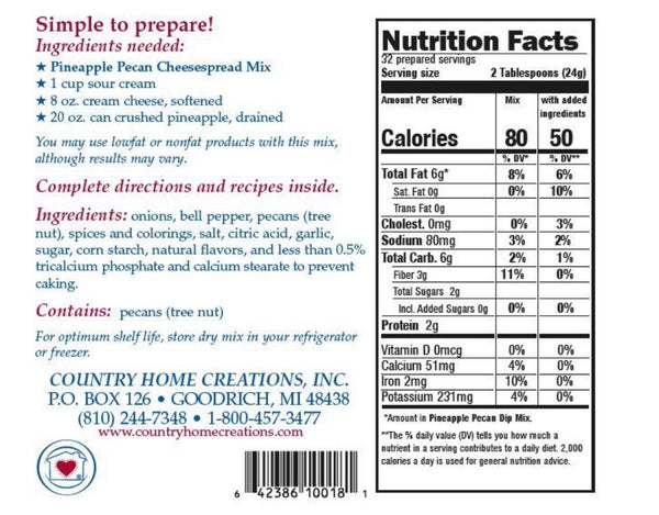 Pineapple Pecan Cheesespread Mix
