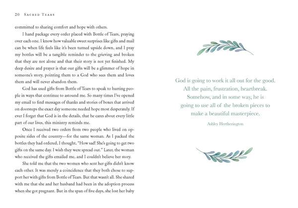 Sacred Tears, Book - Comfort