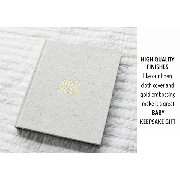 Dear Son: Prompted Prayer Journal & Childhood Keepsake Book BLUE