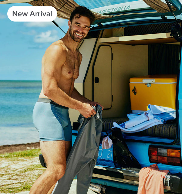 Men's Bamboo Clearwater Boxer Brief - Aspen Grey