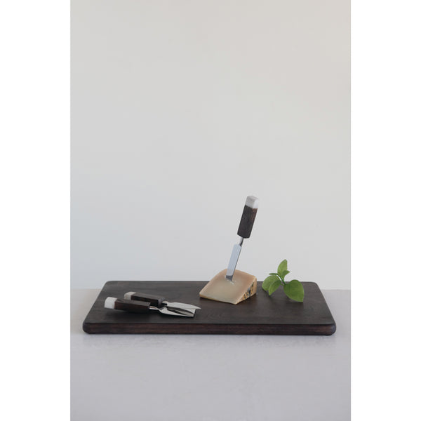 Cheese/Cutting Board, Cheese Knives, Set of 4