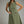 Olive Sleeveless Midi Dress w Horsebit Accent Detail