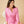 Dream Shawl Collar Robe - Fuchsia Stripe